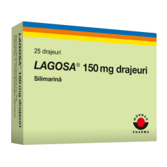 Lagosa 150 mg, 25 drajeuri, Silimarina